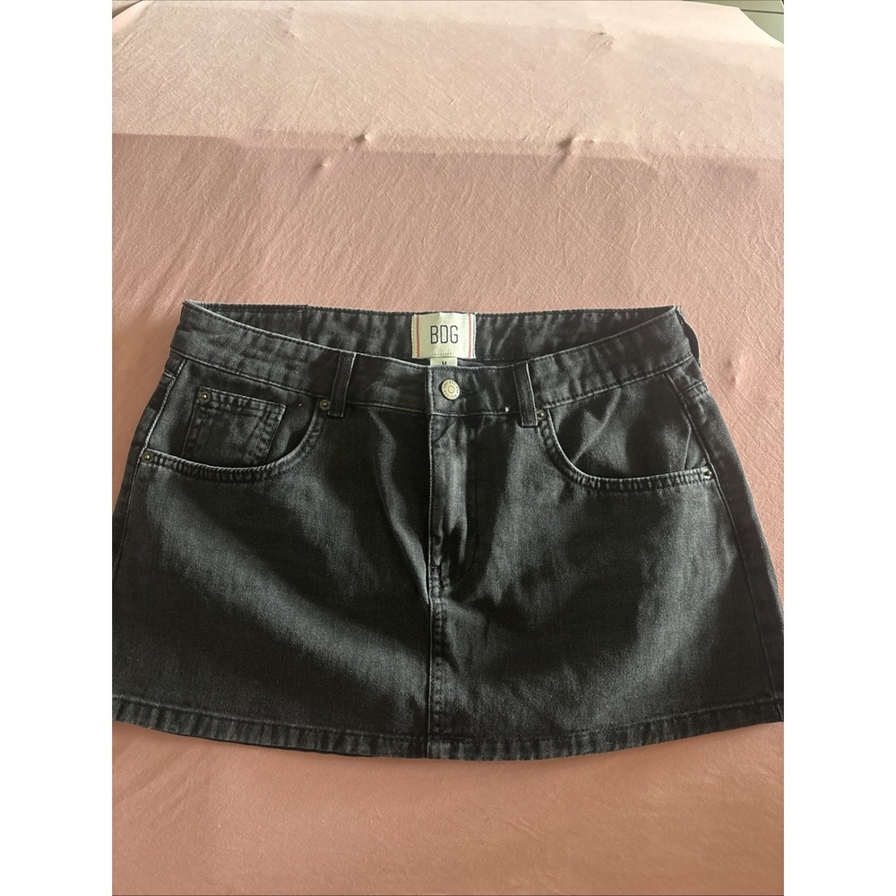 BDG Women's Denim Jean Miniskirt Size medium Faded black